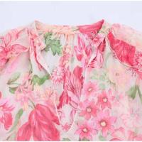 Vestido Corto de Verano con Halter Elegante Mii Chiffo con Estampa Floral para Mujeres - details 14