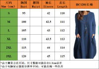 2025 Primavera/Verano Vestido de bolsillo sólido informal suelto de algodón y cáñamo para mujer - details 5
