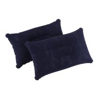 Cojín de asiento inflable de 2 piezas, almohada de viaje para dormir, soporte para la cabeza en el coche, azul profundo, 38x24cm - details 4