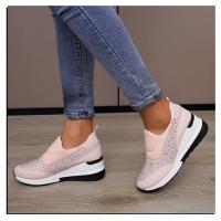 zapatos casuales de tacón de cuña sin cordones para mujer - details 4