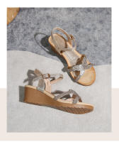 Nuevas sandalias de moda con diamantes de imitación, versión coreana, plataforma y tacón de cuña para mujer - details 40