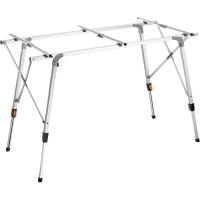 Mesa de Camping Plegable de Altura Ajustable Aluminio con Topes Ideal para Jardín, Balcón, Picnic - details 1