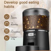 Dispensador Automático de Alimentos para Mascotas Alimentación Doble para Gatos y Perros - details 1