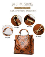 Bolso de mano Bolso nuevo de mujer Bolso de hombro en relieve de moda de alta gama Bolso de cubo de gran capacidad para niños y madres - details 10