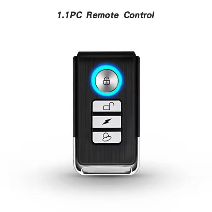 Luz de Alarma para Motocicleta Anchtek con Sensor de Frenos Automáticos Carga USB Control Remoto Inteligente para Bicicleta Antirrobo - 1