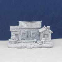 Casa de piedra Zen, cabaña de paja, cabaña de pozo, estatuilla en miniatura, jardín de hadas, adornos de bonsái, decoración de Acuario, paisajismo Rural - details 2