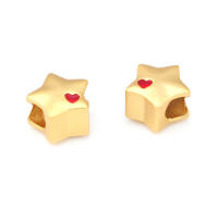 Pulseras de Brass Dorado Mate 4PCS Grande Agujero Abalorios para Hacer Joyas DIY - details 75