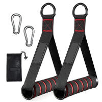 Mangos de gimnasio de Metal con anillo en D, mango de máquina de Cable resistente para entrenamiento con gancho para bandas de resistencia para el hogar, accesorios de Fitness - details 7
