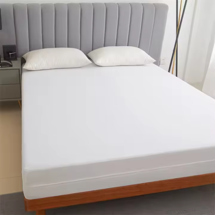 Protector de colchón impermeable con cremallera, Funda de colchón silenciosa suave y transpirable para cama individual o doble, tamaño Queen/King - 1