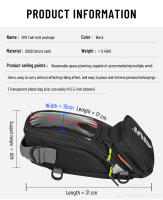 Nuevas bolsas magnéticas fuertes para tanque de motocicleta, bolsa de tanque de aceite para navegación de teléfono móvil, bolso de hombro con correas fijas - details 3