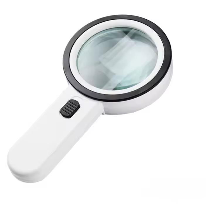 Lupa Iluminada de Mano 30X con 12 Luces LED Lupa de Lectura para Personas Mayores - 1