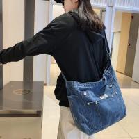 Bolso de Denim Vintage Bolso de Hippie Callejero Retro con Múltiples Bolsillos para Mujeres - details 1