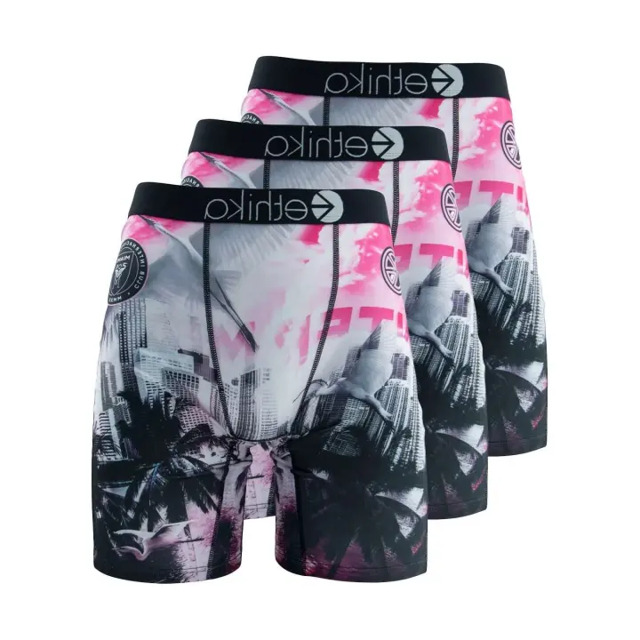 3 uds ETHIKA ropa interior Sexy Boxers estampado de moda calzoncillos de hombre bragas transpirables de verano gerie de talla grande calzoncillos Boxer para hombre - 1
