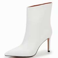 Nuevo Zapatos de tacón de aguja negros para invierno y otoño, botas cortas hasta el tobillo con tacones - details 2