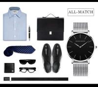 Reloj de Litio Japonés de Alta Gama Reloj de Mesa Negro para Hombres Automático - details 20
