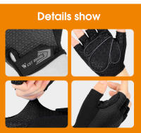 WEST BIKING-guantes de medio dedo para ciclismo, antideslizantes, para ciclismo de montaña y carretera, para hombre y mujer - details 10