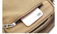 Bolso de hombro de lona para hombre, bandolera de lona de estilo coreano, para viajes de ocio al aire libre, bolso de hombro portátil - details 13