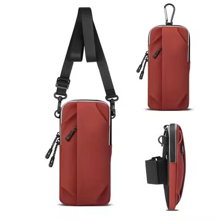 Bolsa de brazo para teléfono móvil de poliéster, impermeable, elástica, deportiva, bandolera, Vertical, para correr, gimnasio, Yoga y ciclismo - 1