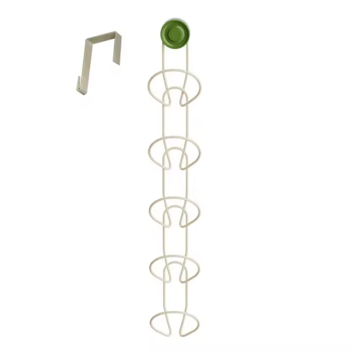 Organizador de sombreros con ventosa de hierro, soporte de exhibición para sombrero colgante apilable, sin perforación, ahorro de espacio, colgador de gorra de béisbol para el hogar - 1