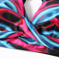Bikini de cintura alta para mujer, con traje de baño Sexy Push-Up, conjunto de Bikini, ropa de baño para playa XXL 2023 - details 7
