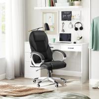 Giratoria Oficina, Estudio, Ergonómica, PU, ​​con Ruedas, Negro, 76x66x32 - details 4