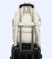 Bolsa de pañales,Mochila portabebés,Bolsa impermeable de almacenamiento,Bolsa de maternidad para viajes al aire libre,Productos para bebés,2 capas,Mochila de nylon gris - details 1