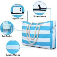 Bolsos de playa para mujer Bolso grande de playa impermeable Bolsos de playa con cremallera Bolso de piscina impermeable a prueba de arena Bolso grande - details 42
