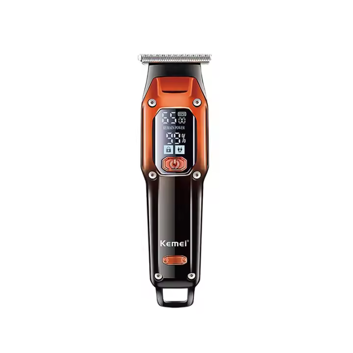Kemei-cortadora de pelo eléctrica profesional para hombre, cortadora de pelo inalámbrica, recargable por USB - 1