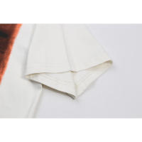 2025 Camisas casuales básicas de moda de verano, camisetas holgadas de algodón puro para hombres y nuevas camisas de manga corta para parejas con estampados de logotipos en la parte delantera - details 7