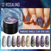 ROSALIND Gel de ojo de gato para manicura, capa superior Base semipermanente, esmalte de uñas, 5ML - details 0