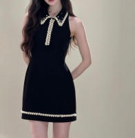 Xiaoxiangfeng Qianjin Miu serie cintura de mujer ceñida, adelgazante, sensación de alta gama, vestido pequeño con cuentas de uñas de industria pesada, - details 8