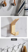 Gancho de toalla doble de aleación de aluminio para baño, sala de estar para ropa de ganchos negros, estante de montaje en pared sin perforación para accesorios de cocina - details 9