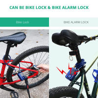 Cerradura de Alarma para Bicicleta con Contraseña de 4 Dígitos Antirrobo Control Remoto Inalámbrico IP55 Impermeable para Exteriores - details 4