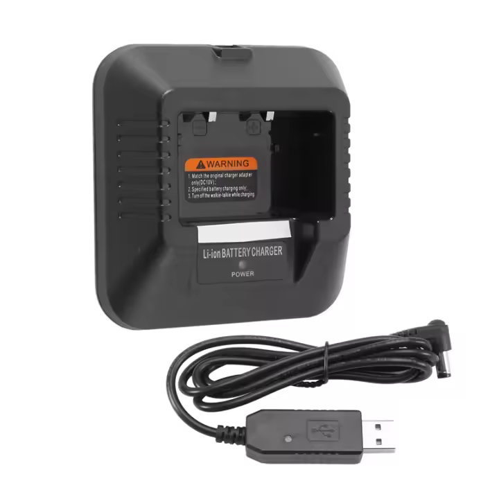 Cargador USB de Radio bidireccional, UV-5R para Baofeng, UV-5R, UV-5RA, UV-5RB - 1