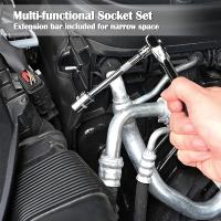 Llave de trinquete con 53 piezas para metrico hexagonal bit y ratchet herramienta mecánica para auto y hogar kit de herramientas con enchufes S2 y CR-V - details 4