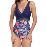 Bañadores de una pieza con estampado para mujer, traje de baño adelgazante - details 25