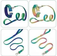 Juego Collar correa perro nailon resistente, cuerda entrenamiento mascotas ustable sin tirar con cierre Metal para caminatas de - details 0