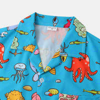 Camisa de manga corta para hombre, Camisa ajustada con estampado de flores fragmentadas, serie CS, primavera y verano, 2024 - details 108