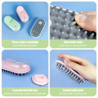 Cepillo de Baño para Mascotas Cepillo de Masaje Relajante para Perros Limpieza Suave para Piel Sensible Suministros para Mascotas - details 5