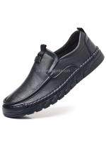 Nuevos zapatos informales de vaca real antideslizantes de cuero genuino 2024 hechos a mano de alta calidad para hombres - details 2
