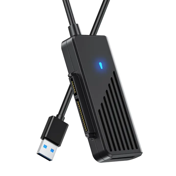 Cable Adaptador USB 3.0 a M.2 SATA Longitud de 45cm, Velocidad de Transmisión Máxima 450M/S, Soporta HDD SSD de 8TB y Más - 1