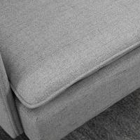 Sofá Moderno de 2 Plazas Sofá de Sala con Tapiz de Poliéster, 4 Almohadillas y Patas de Acero - details 7