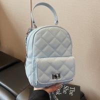 2025 nuevo Xiaoxiangfeng rombo cadena mochila bolsa mujer simple usted portátil pequeña mochila - details 2