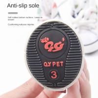 4 Uds. Preciosos zapatos de lona resistentes al desgaste para perros, botas vaqueras antideslizantes a la moda para mascotas, calzado transpirable, zapatillas deportivas para cachorros al aire libre - details 8