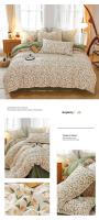 Juego de Ropa de Cama King Size de Alta Calidad con Estampado Floral en Poliéster 100% Tapete de Cama Suave y Transpirable con Funda de Edredón y Sábanas - details 16