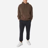 Decheng OEM Street para hombres y mujeres, sudadera con capucha de algodón pesado para hombre, color marrón en blanco, de alta calidad, Extra grande - details 4