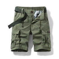 Pantalones Cortos de Carga de Algodón 100% Pantalones Cortos Casuales para Hombres en Verano 2024 - details 2