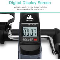 Pedales estáticos mini pedal bicicleta estática pedal estático portátil máquinas con pantalla LCD y resistencia ajustable pedales eléctricos para mayores - details 11