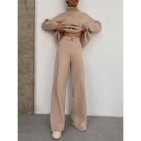Traje informal de punto con cordones para mujer, traje de dos piezas, moda de otoño e invierno, nuevo - details 1