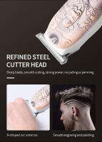 Kemei-cortadora de pelo profesional para hombre, máquina de corte de pelo inalámbrica, Kit de aseo eléctrico, cuchilla en T - details 2